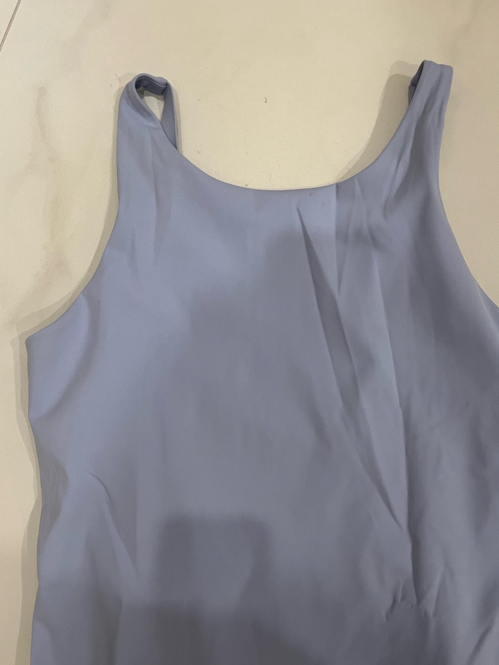SPANX Power Boost Exercise Dress Light Blue Sleeveless Shift Dress size M - Picture 7 of 8